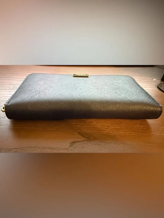 Kate Spade New York Navy Saffiano Zip Around Wallet - Picture 6 of 11